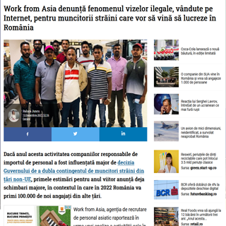 Wall Street: Work from Asia denunță fenomenul vizelor ilegale, vândute pe Internet, pentru muncitorii străini care vor să vină să lucreze în România